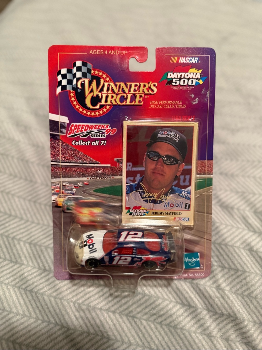 Nascar Winner's Circle Die-Cast #12 Red Blue White Toy Car